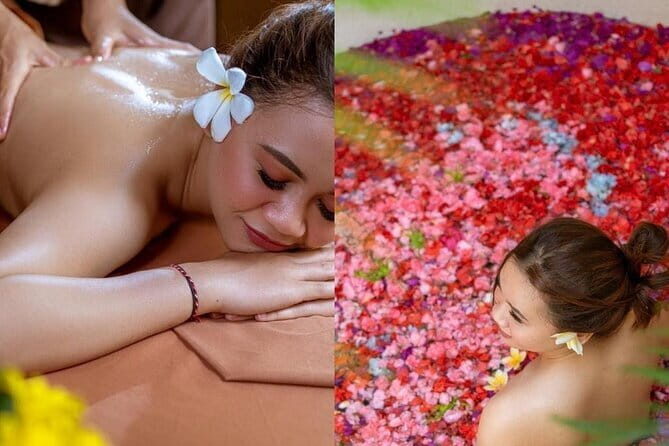 Bali Kuta Luxury Spa Massage Scrub Flowerbath 2 Hour treatment - Price and value at about $26.94 per person