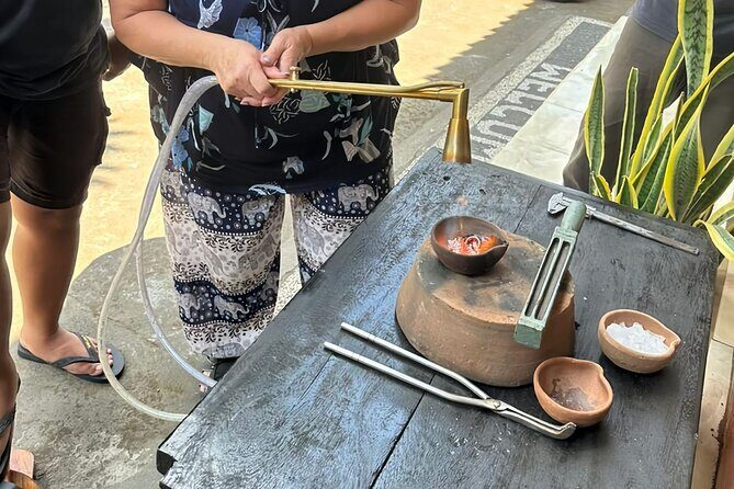Bali Traditional Silver Class - Making Simple Jewelry Experience - In the studio: making a simple ring, pendant, and earrings